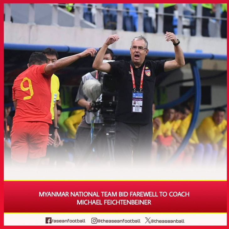 Thông tin đội tuyển Myanmar chia tay HLV Michael Feichtenbeiner được đăng tải trên trang Asean Football - Ảnh: FB, 123b, trang chủ 123b